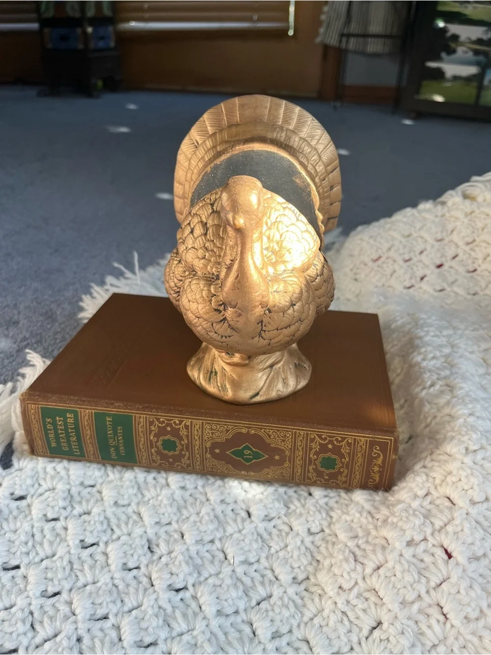 Gold Decorative Ceramic Turkey napkin holder - Home Accents